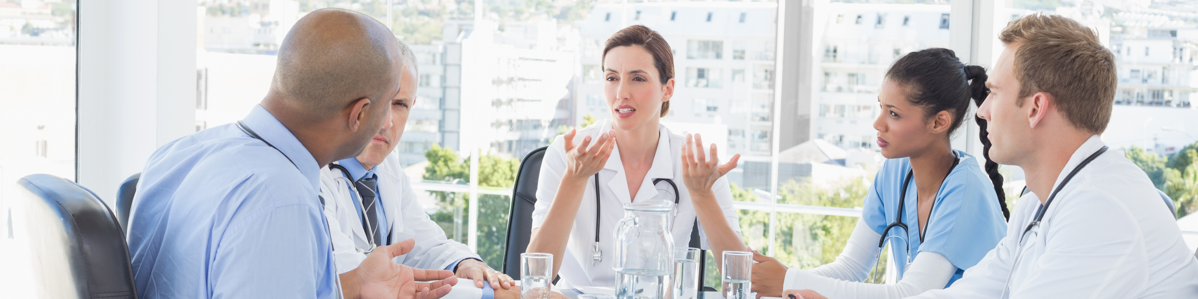 Team of doctors having a meeting