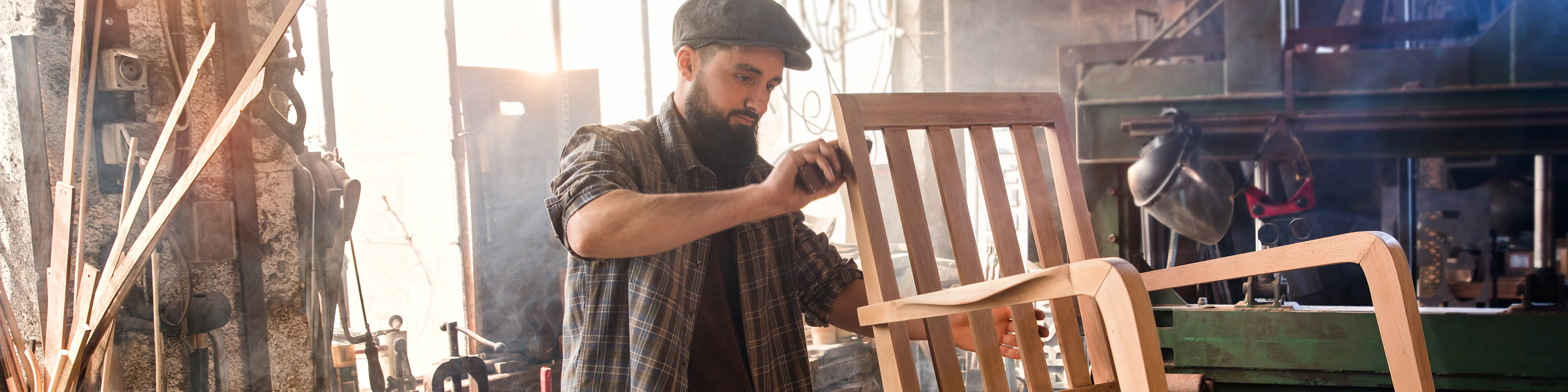 A craftsman in his workshop