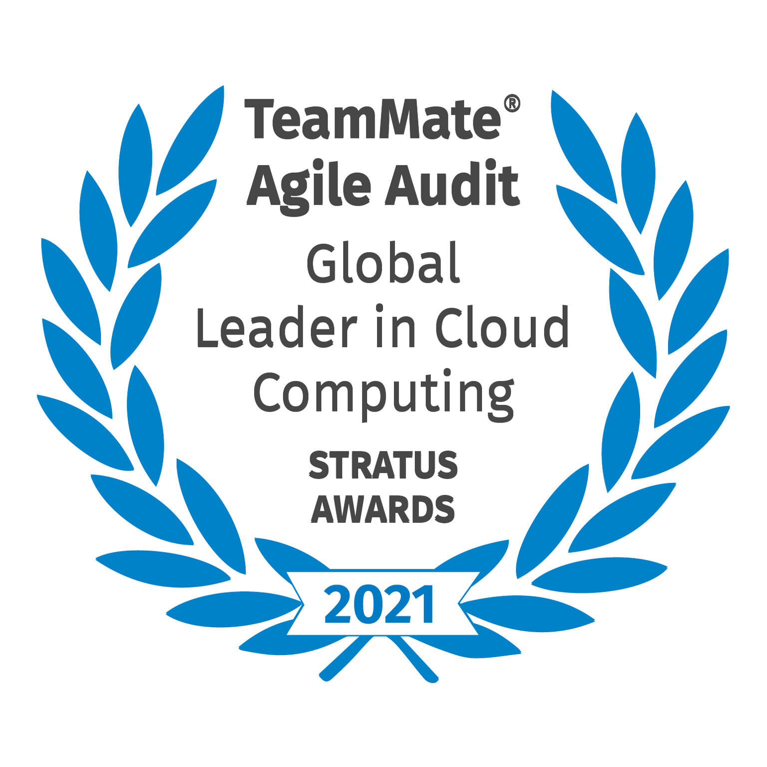 TeamMate Agile Audit - Global Leader in Cloud Computing - Stratus Awards - 2021
