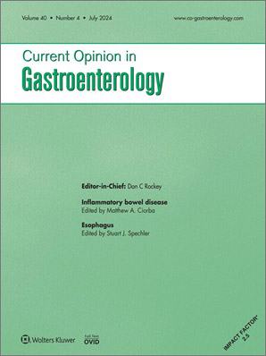 Current Opinion in Gastroenterology cover