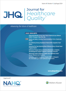 Journal for Healthcare Quality cover image with border