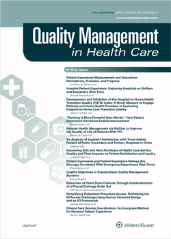 Quality Management in Healthcare cover image with border