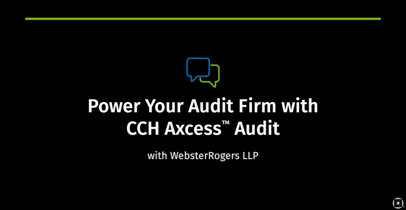 Audit, Engagement, CCH Axcess