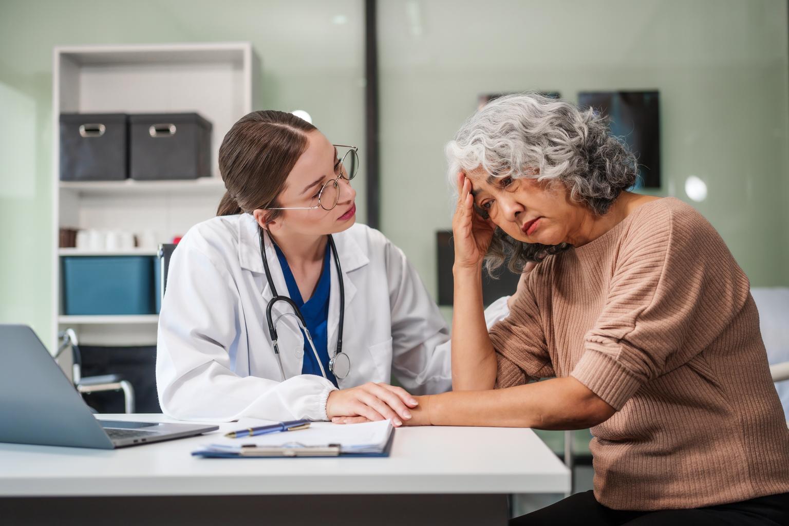 Female psychiatrist provides mental health consultation and therapy session to female patient with empathy and expertise