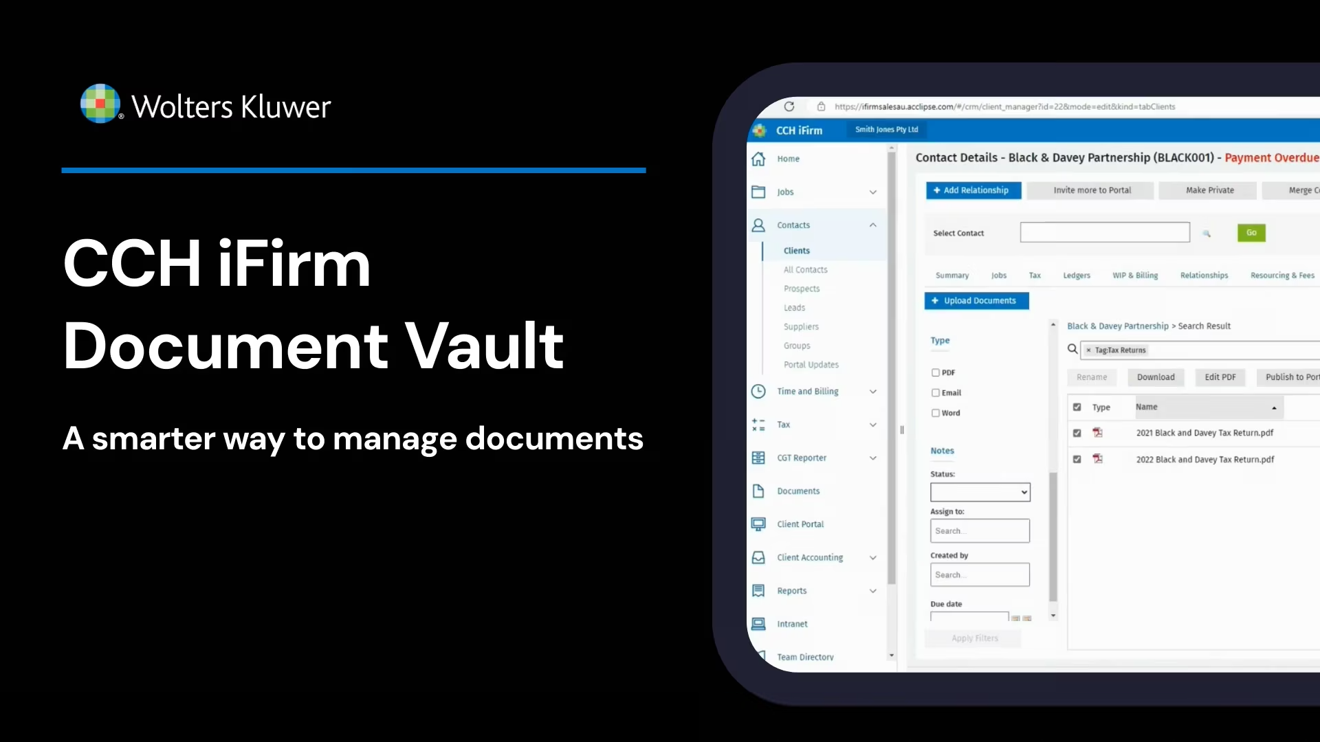 Video Thumbnail - Introducing CCH iFirm Document Vault