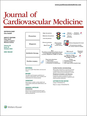 Journal of Cardiovascular Medicine cover