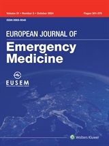 European Journal of Emergency Medicine cover