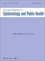 Current Opinion in Epidemiology and Public Health cover