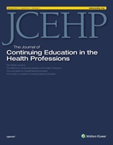 The Journal of Continuing Education in the Health Professions cover