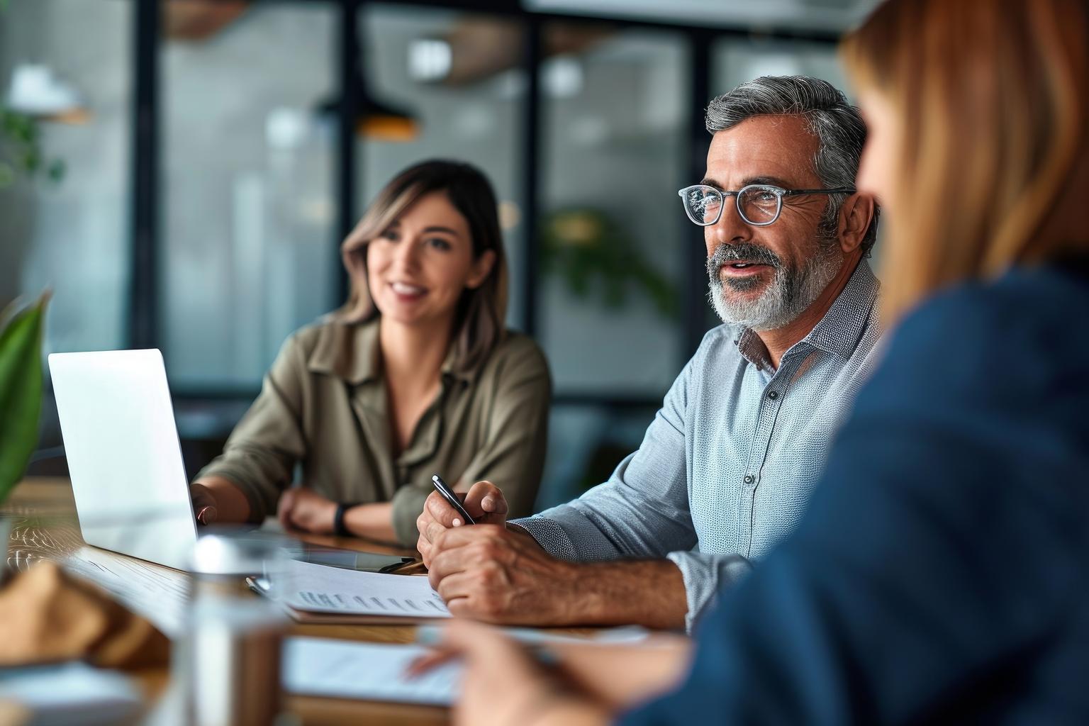 Businesspeople meeting