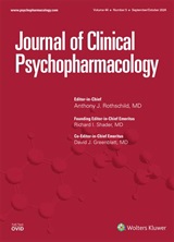 Journal of Clinical Psychopharmacology cover