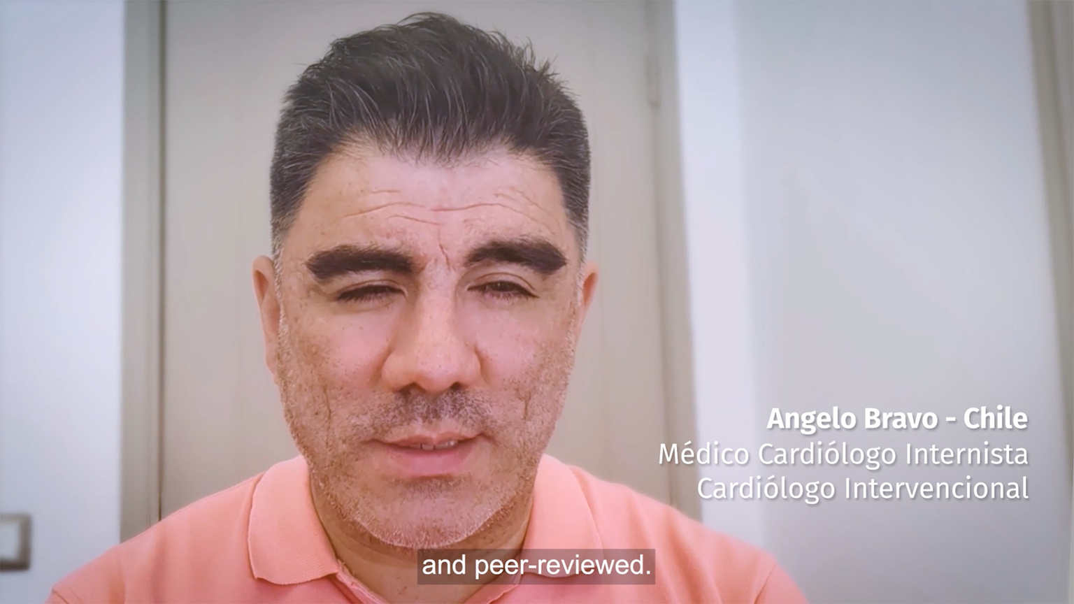 Screenshot of Cardiologist Angelo Bravo shares the benefits of UpToDate video