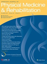 American Journal of Physical Medicine & Rehabilitation cover