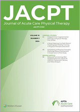 Journal of Acute Care Physical Therapy cover