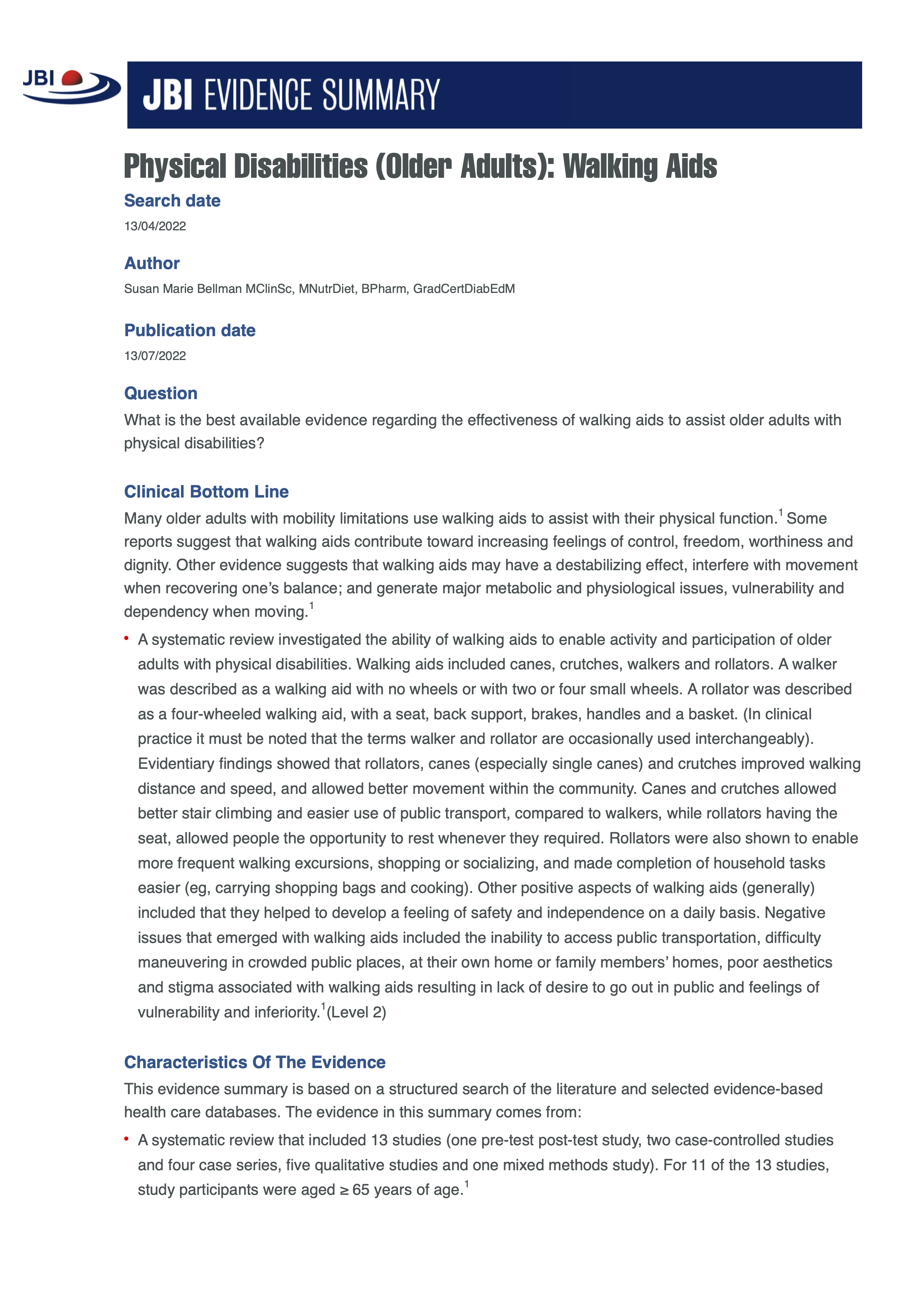 Contributing to Evidence-Based Regulatory Decisions: A Comparison