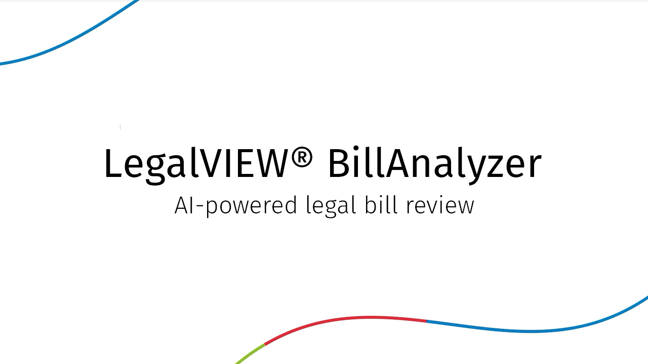 LegalVIEW BillAnalyzer - AI-powered legal bill review