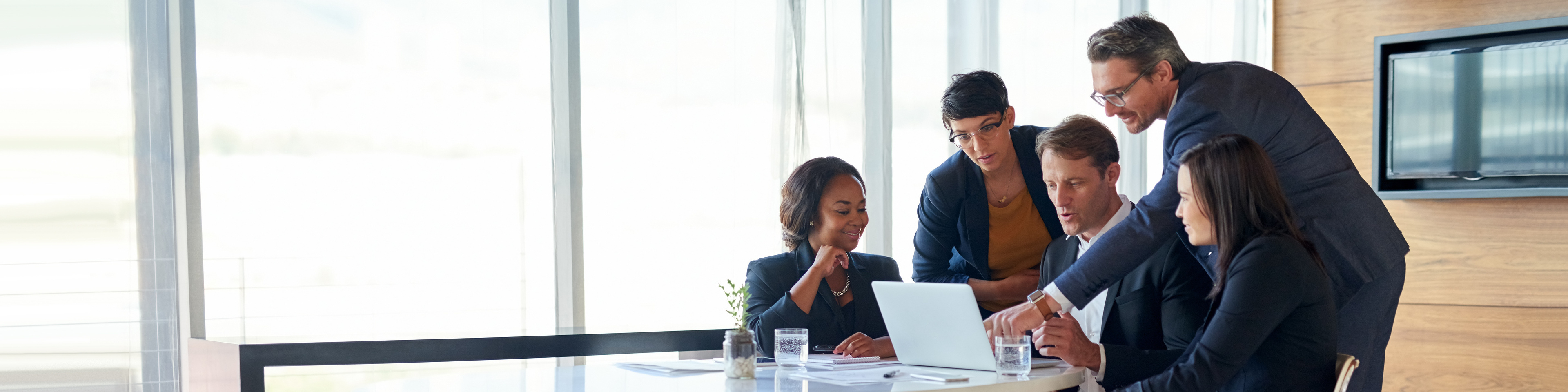 Business people working together in meeting