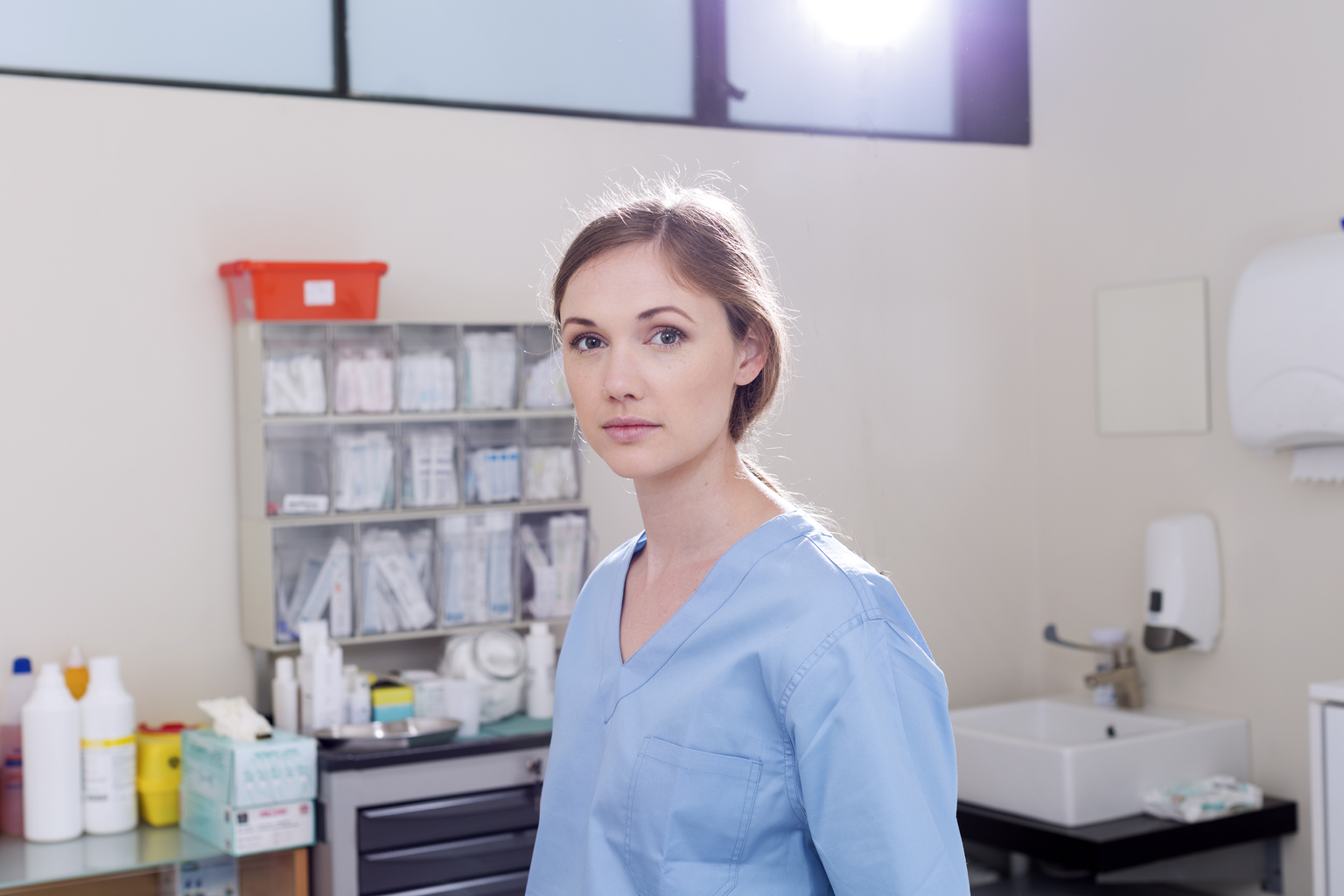 Portrait of doctor in clinic