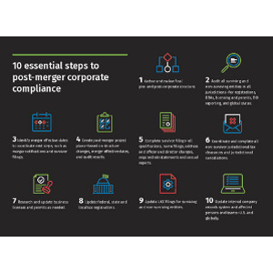 Post-merger risk management infographic