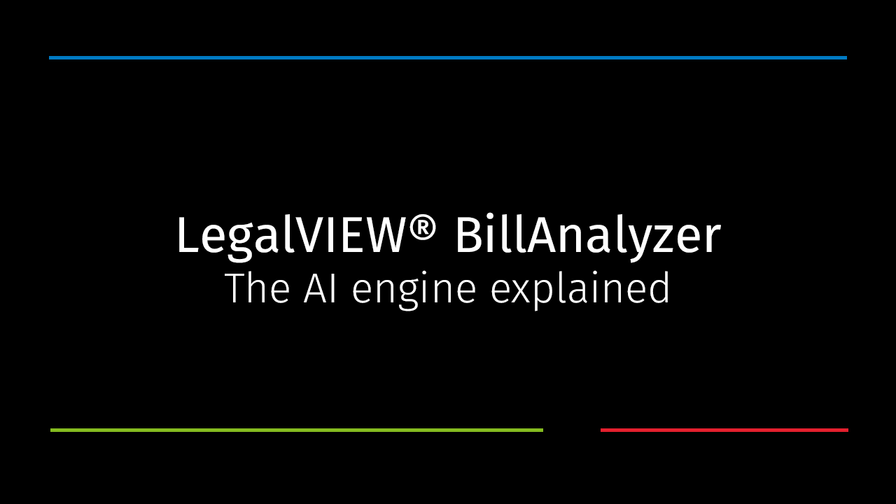 LegalVIEW BillAnalyzer - The AI engine explained