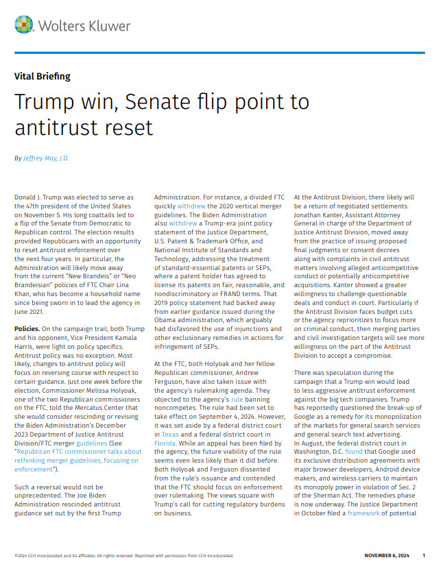 Thumbnail Vital Briefing Trump win senate flip point to antitrust reset