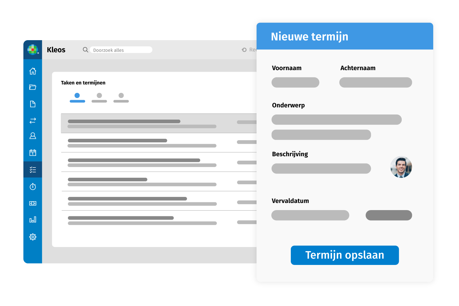 <p>Kleos product mock-up NL-BE</p>