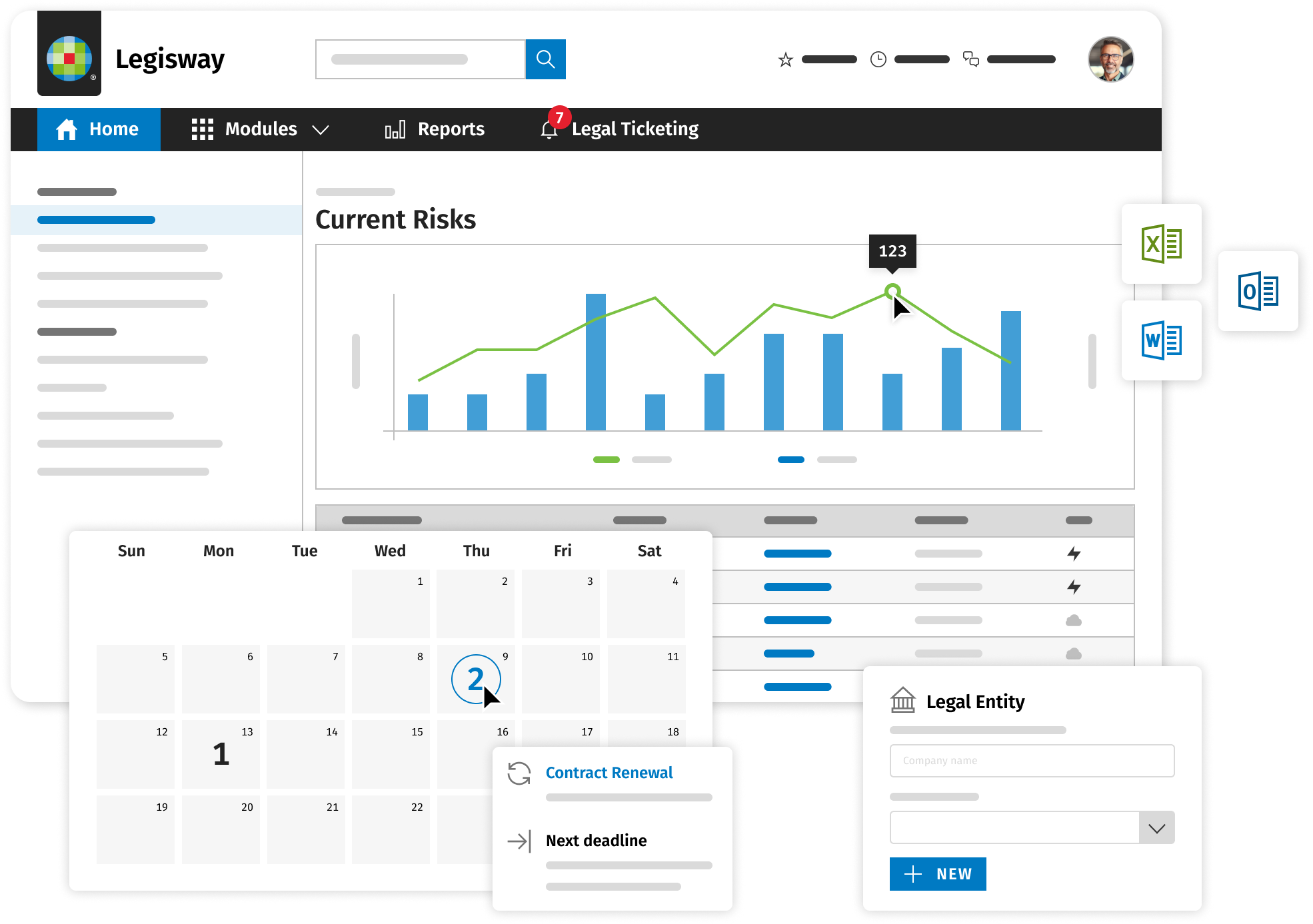 Legisway software for corporate legal departments