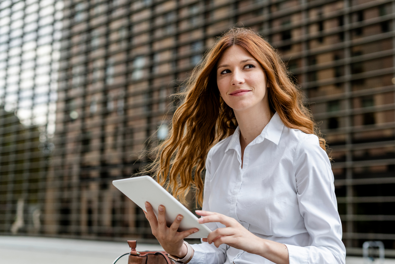 Woman with tablet