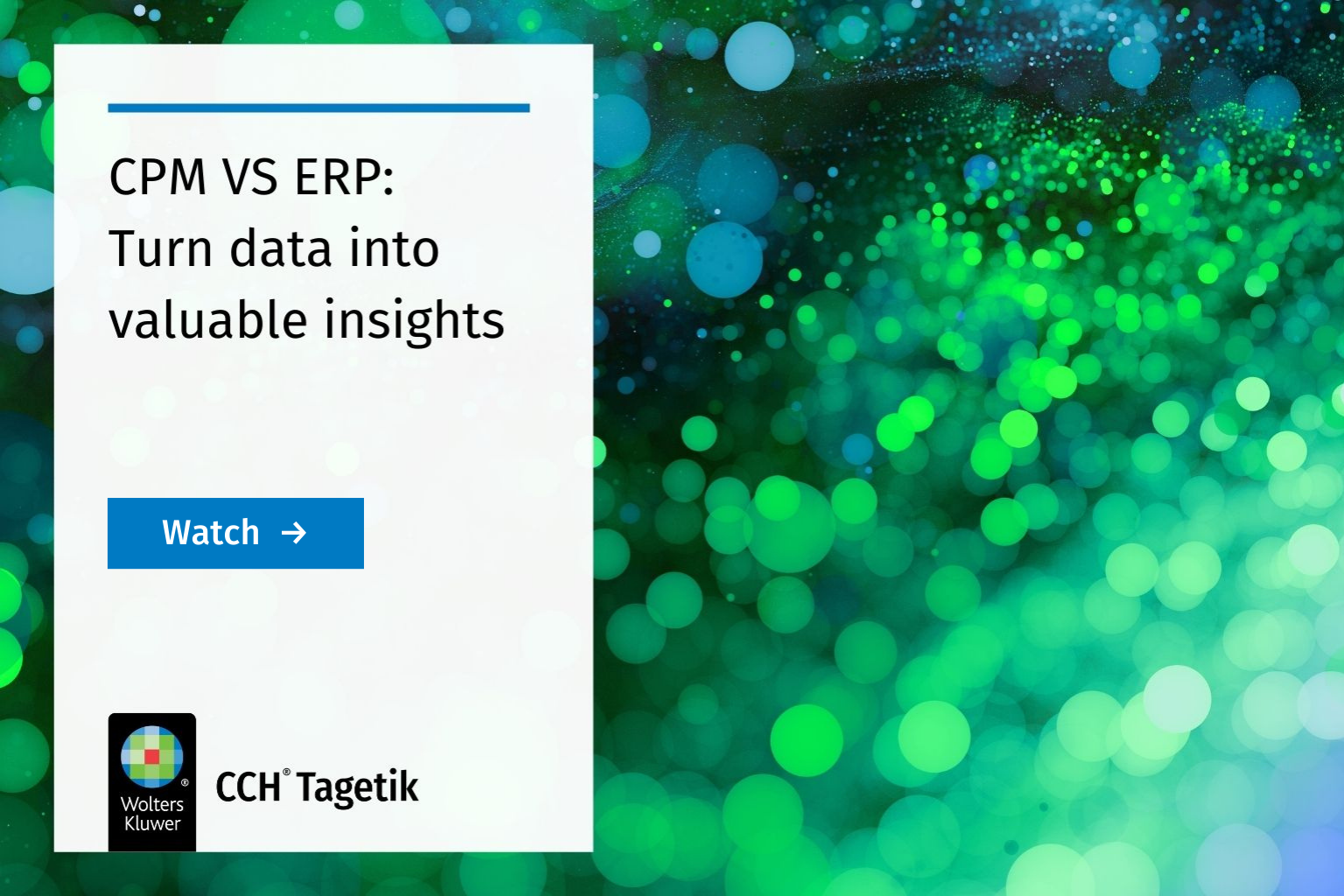CPM VS ERP: Turn data into valuable insights | Wolters Kluwer