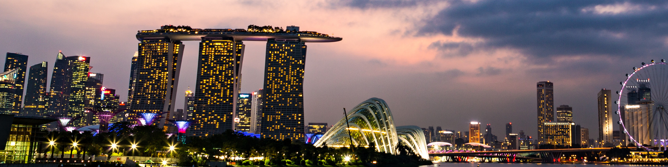 Singapore city skyline