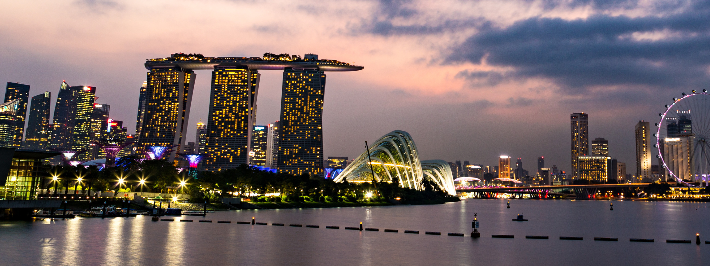 Singapore city skyline