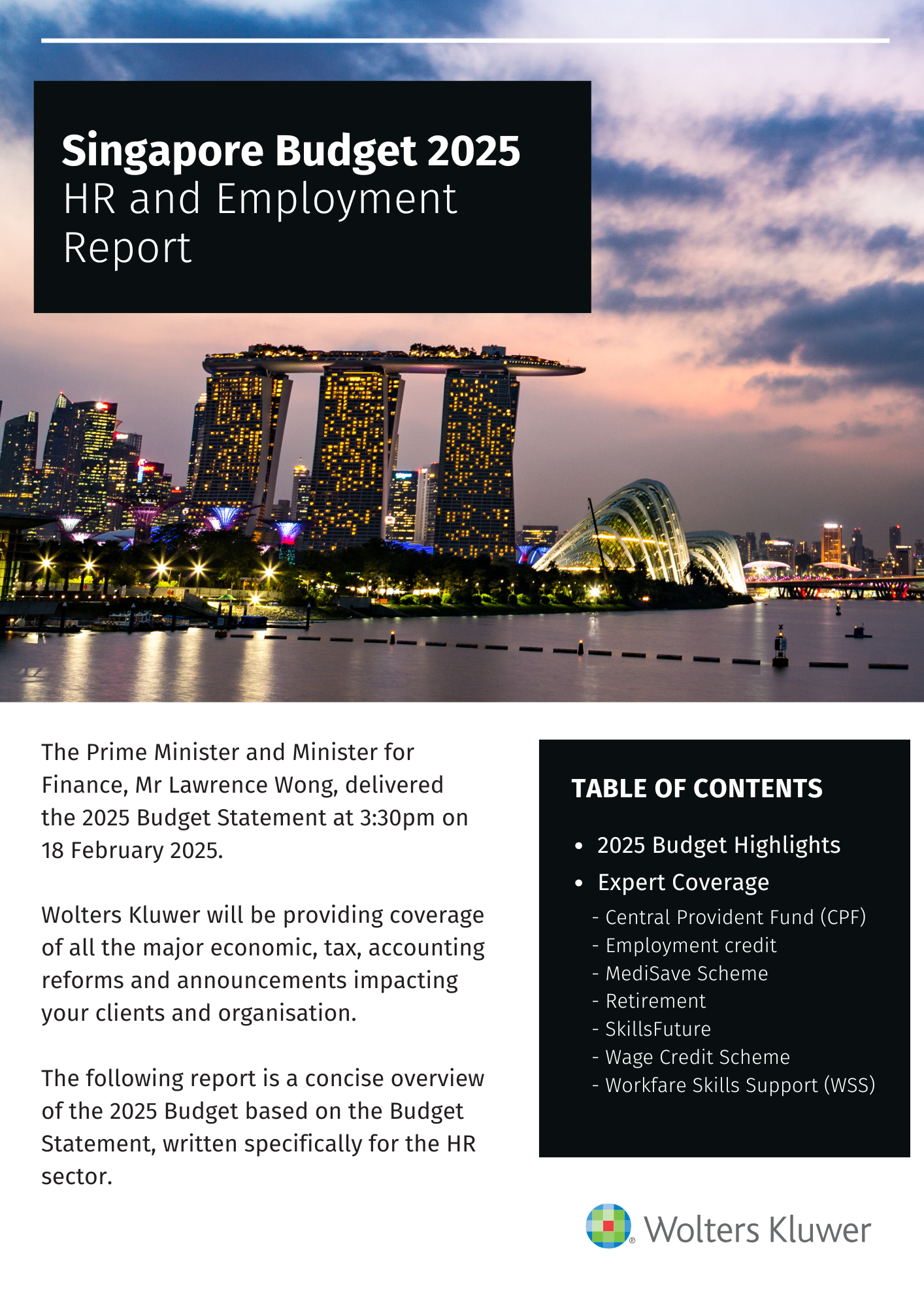 Singapore Budget 2025  - HR & Employment Report - Cover thumbnail Updated