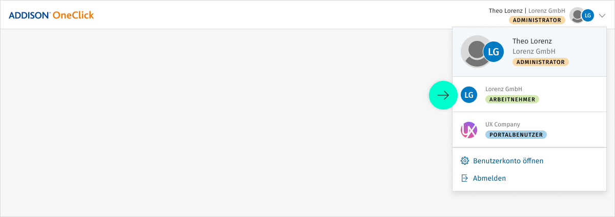 Was ist das ADDISON Benutzerkonto und die Benutzerprofile?