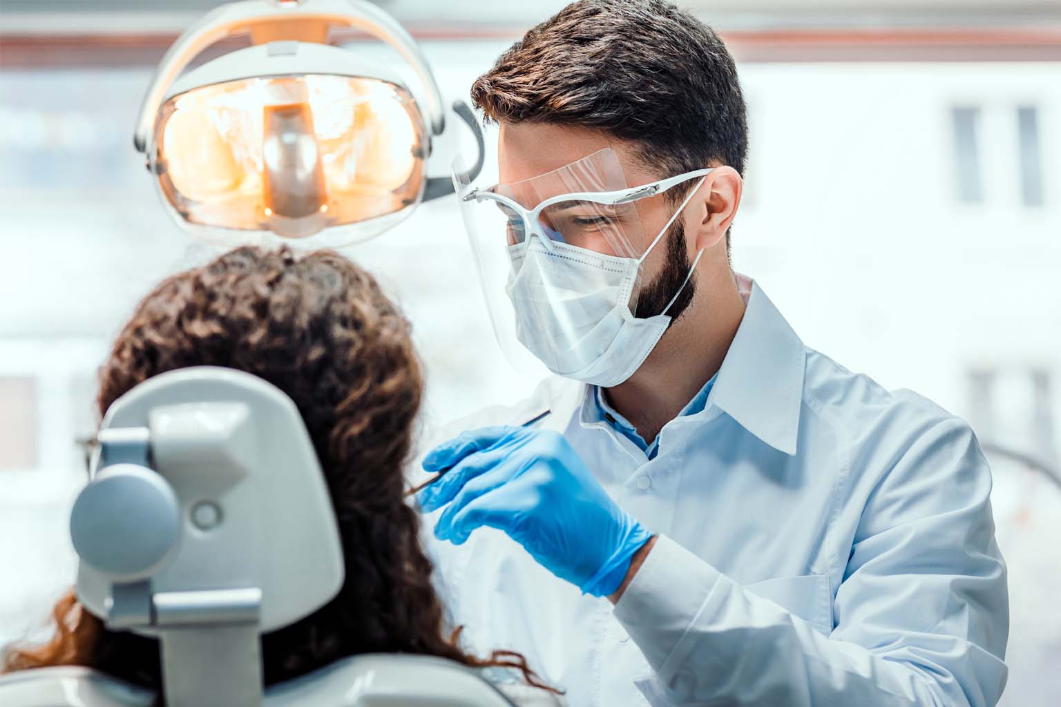 patient undergoing dental procedure