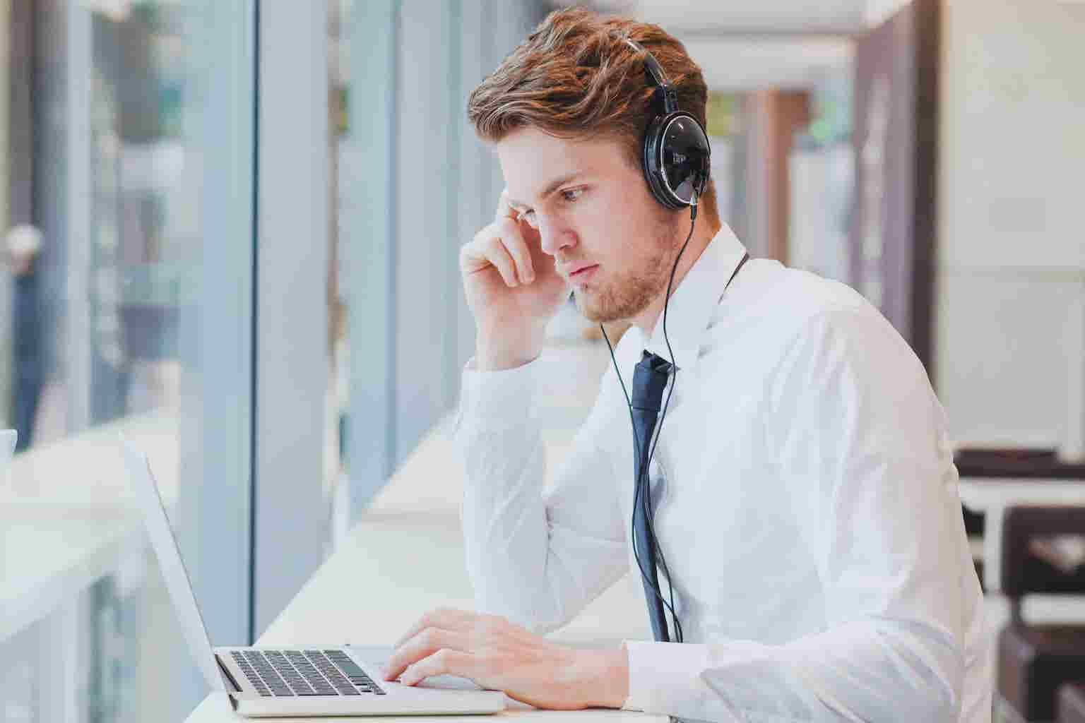 Man with headset