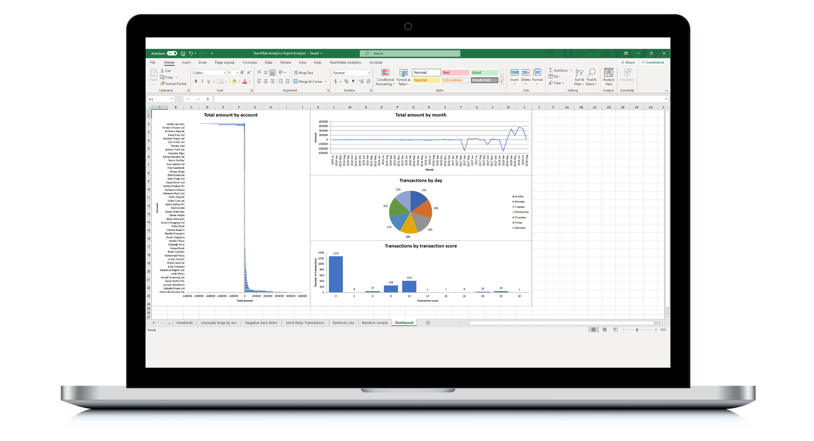 TeamMate Dashboards Mock Ups Screen Positioning - Data Driven Insights