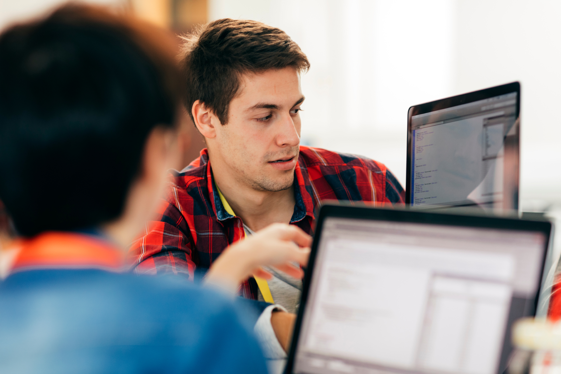 Close-up of Development Team In Their Office