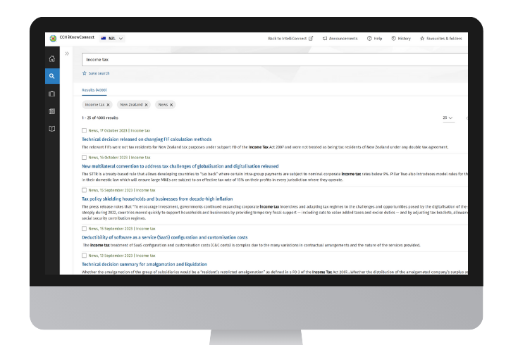 CCH iKnowConnect - Income Tax News - 3