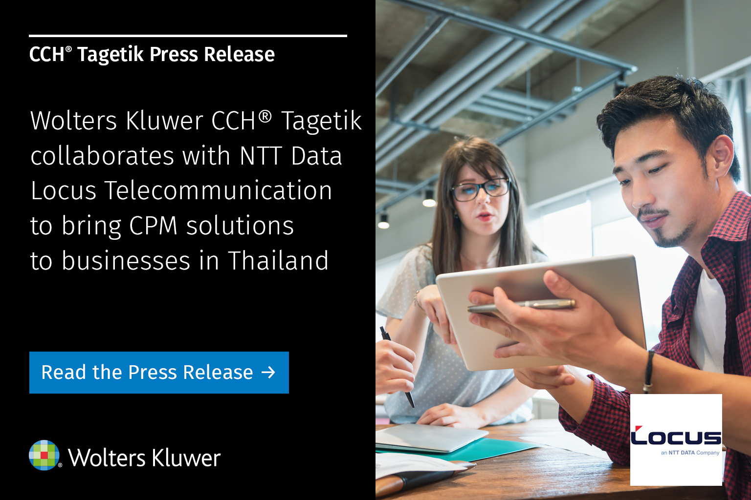 CCH® Tagetik collaborates with NTT Data Locus Telecommunication to ...