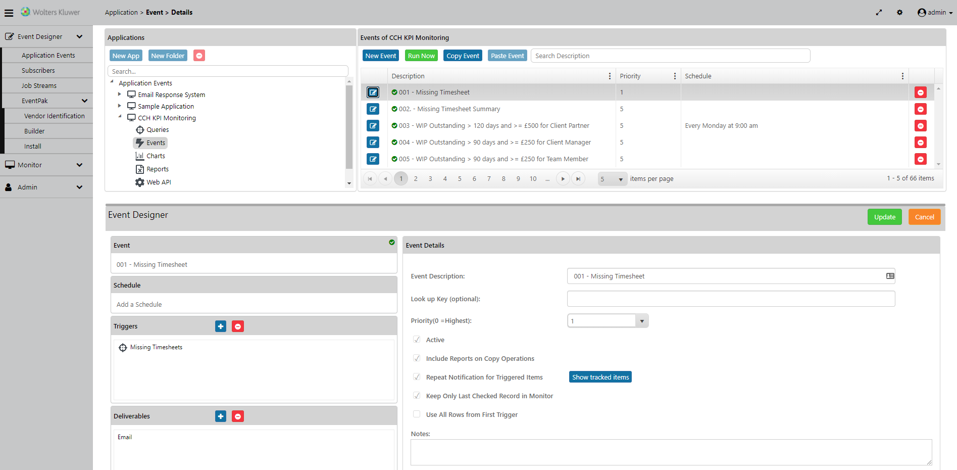 CCH KPI Monitoring new cloud interface