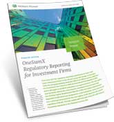 OneSumx regulatory Reporting for Investment Firms Solution Primer