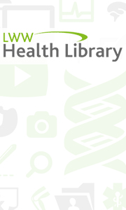 LWW Health Library logo with icons background