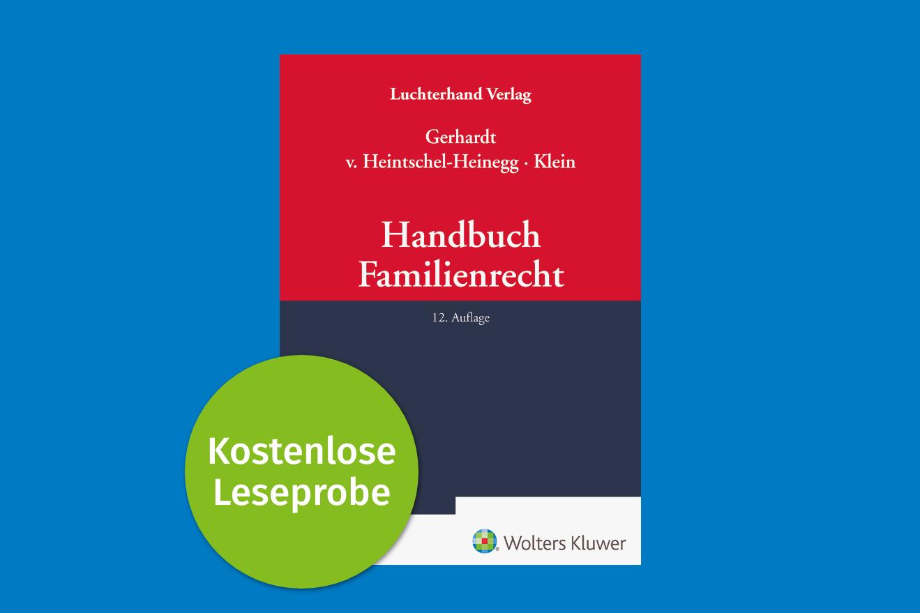 Leseprobe Kostenlos Handbuch Familienrecht