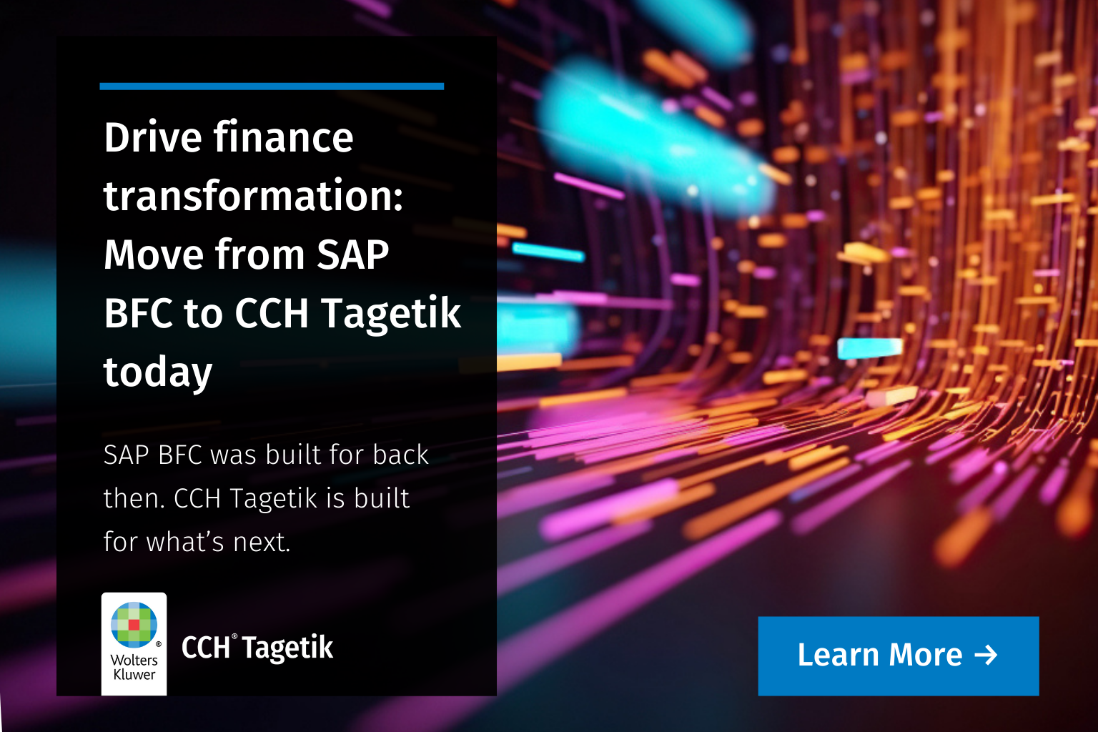 Drive finance transformation: Move from SAP BFC to CCH Tagetik today ...