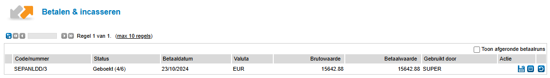 Incassoronde fase 4 opties
