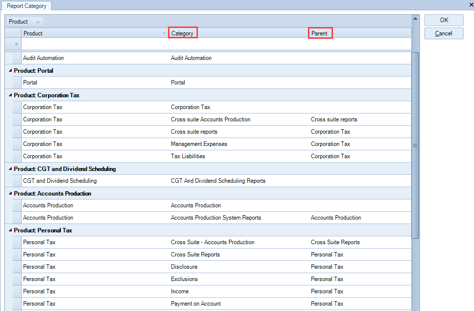 Reporting - report category maintenance area.PNG