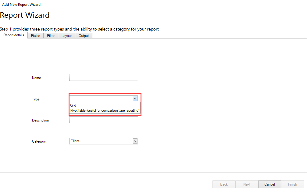 Reporting - create new report.PNG