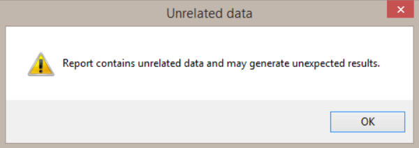 Reporting - unrelated data message.PNG