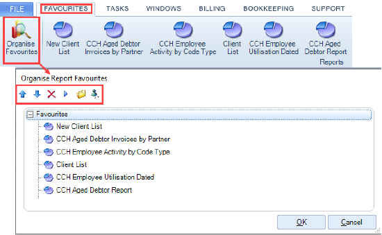 Smart reports - Smart Reports - view and organising favourites.PNG