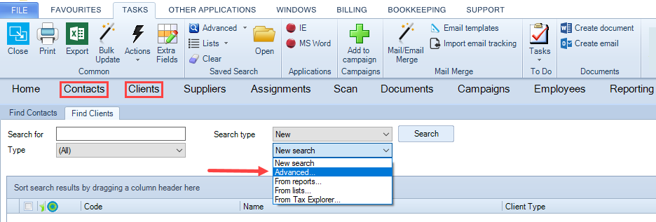 Mail Merge - filtering client and contacts - 1.PNG